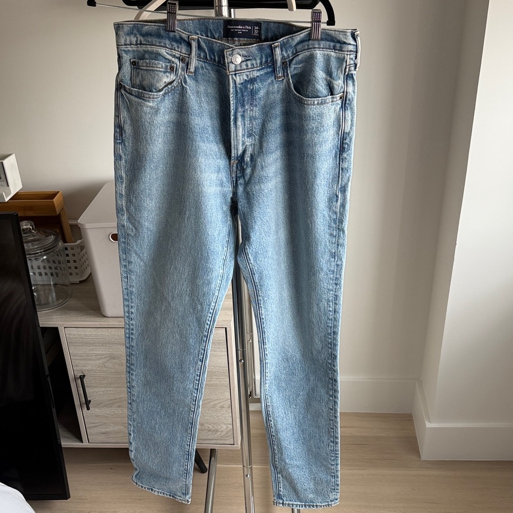 Abercrombie & Fitch Light Blue Straight Jeans